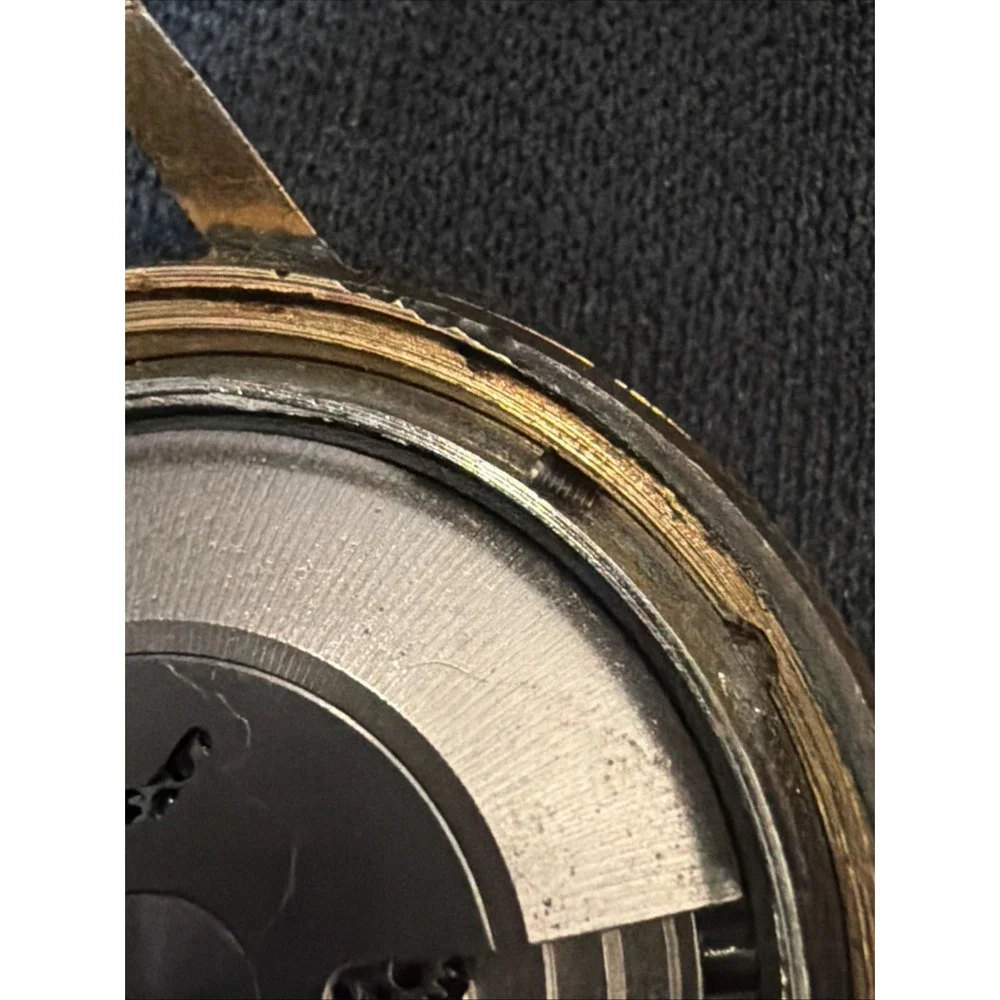 Vintage Clintonmatic 17J Automatic Men's Watch Linen Dial Swiss EB Parts/Repair